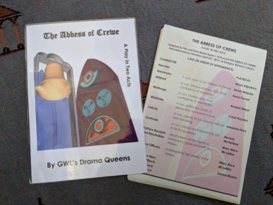 Abbess of Crewe script and programme