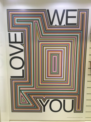 We love you by Jim Lambie